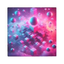 Back to School Floating Neon Geometry Glow