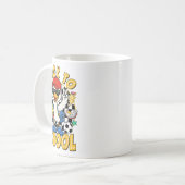 Back To School Funny Silly Goose First Day Of Scho コーヒーマグカップ (正面左)