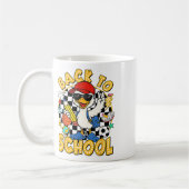 Back To School Funny Silly Goose First Day Of Scho コーヒーマグカップ (左)