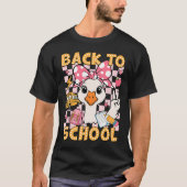 Back To School Funny Silly Goose First Day Of Scho Tシャツ (正面)
