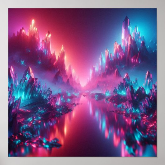 Back to School Futuristic Crystal Glow ポスター (正面)