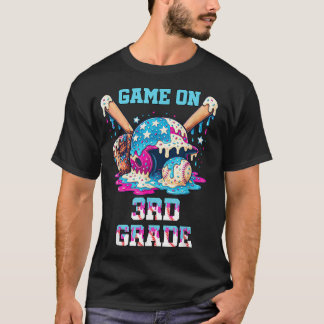 Back To School Game On Third Grade Baseball First  Tシャツ