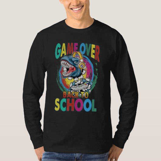 Back To School  Game Over Teacher Student Controll Tシャツ (正面)