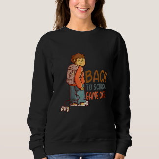 Back To School  Game Over Welcome Back To School スウェットシャツ