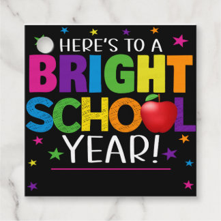 Back To School Gift Tag, Bright School Year Gift フェイバータグ