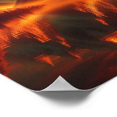 Back to School Golden Sunset Mountains ポスター (角)