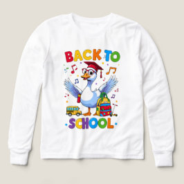 Back to School Goose – Colorful Fun T-Shirt Design