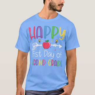 Back To School Happy First Day Of 2nd Grade Teache Tシャツ