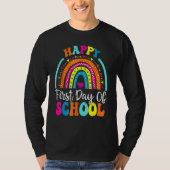 Back To School  Happy First Day Of School For Teac Tシャツ (正面)