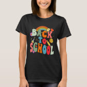 Back To School Happy First Day Of School Groovy Te Tシャツ (正面)