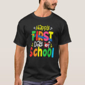 Back To School Happy First Day Of School Teacher S Tシャツ (正面)