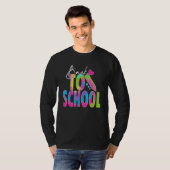 Back To School Happy First Day Of School Tie dye T Tシャツ (正面フル)