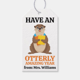 Back to School Have an otterly amazing year Pun ギフトタグ