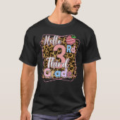 Back To School Hello 3rd Third Grade  Teachers Stu Tシャツ (正面)