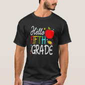 Back To School Hello Fifth Grade Team 5th Grade Te Tシャツ (正面)