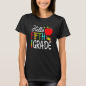 Back To School Hello Fifth Grade Team 5th Grade Te Tシャツ (正面)