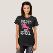 Back To School Horseback Riding Girl Horse Tシャツ (正面フル)