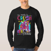 Back To School I m Ready To Crush 4th Grade Dabbin Tシャツ (正面)