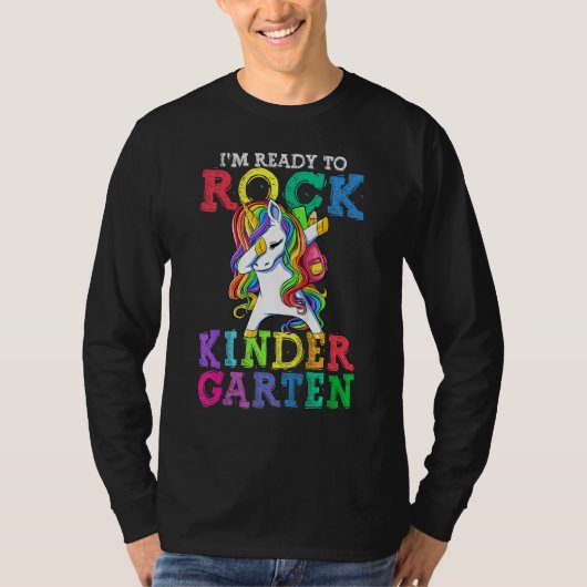Back To School I m Ready To Rock Kindergarten Unic Tシャツ (正面)
