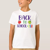 Back to School...ish – Funny Lazy Student Vibes  Tシャツ (正面)