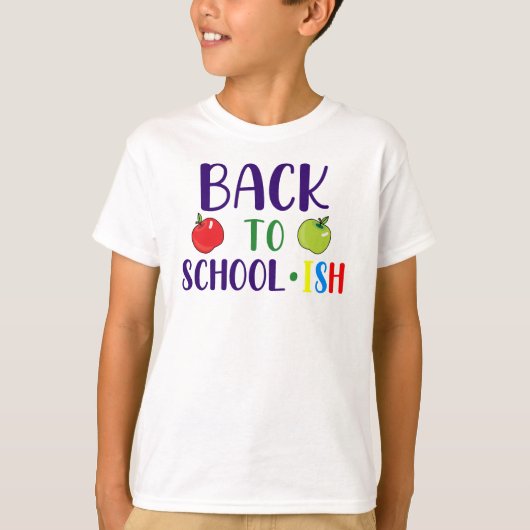 Back to School...ish – Funny Lazy Student Vibes  Tシャツ (正面)