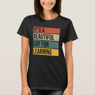 Back To School It s A Beautiful Day For Learning V Tシャツ