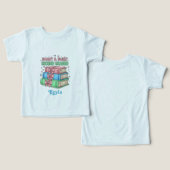 Back to School Kids T-shirt, Books & Bows - Cute  (デザイン正面&裏面)