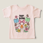 Back to School Kids T-shirt - Cute First Day (デザイン正面)