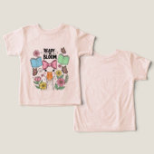 Back to School Kids T-shirt - Cute First Day (デザイン正面&裏面)