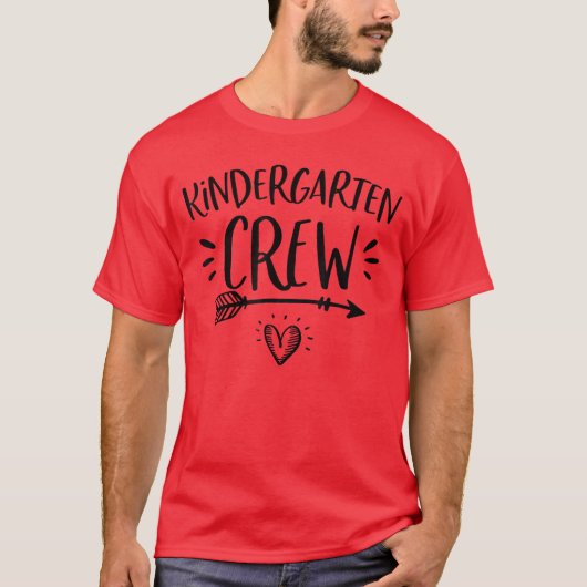Back To School Kindergarten Crew Teachers Student  Tシャツ (正面)