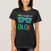 Back To School Kindergarten Dude Cool Sunglasses B Tシャツ (正面)