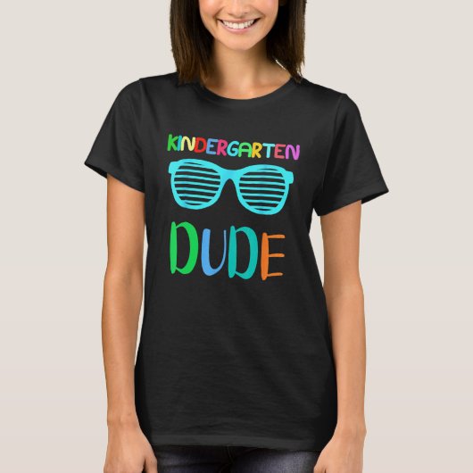 Back To School Kindergarten Dude Cool Sunglasses B Tシャツ (正面)