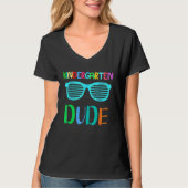 Back To School Kindergarten Dude Cool Sunglasses B Tシャツ (正面)