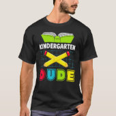Back To School Kindergarten Dude Pencil Boys Kids Tシャツ (正面)