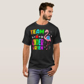 Back To School Kindergarten Flamingo Student Kids Tシャツ (正面フル)