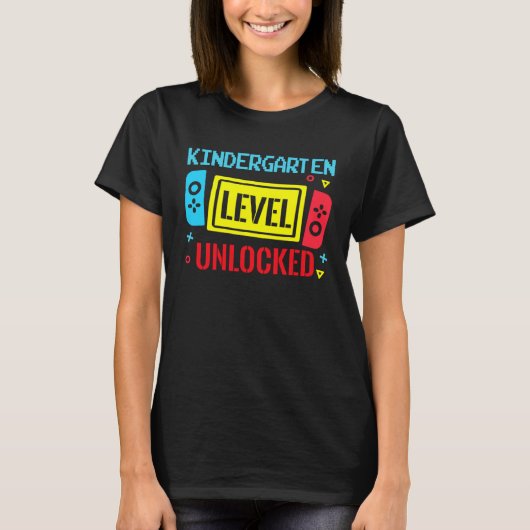 Back To School Kindergarten Level Unlocked Video G Tシャツ (正面)
