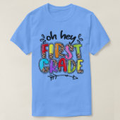 Back To School Leopard 1st Grade Squad First Grade Tシャツ (デザイン正面)