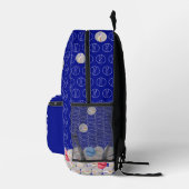 Back to School Marbles Blue Print Cut Sew Bag プリントバックパック (右)