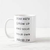 Back To School Math Quote For Girls Boys Teens Dea コーヒーマグカップ (左)