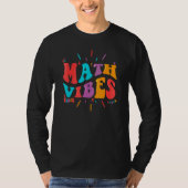 Back To School, Math Vibes, Retro Groovy Math Teac Tシャツ (正面)