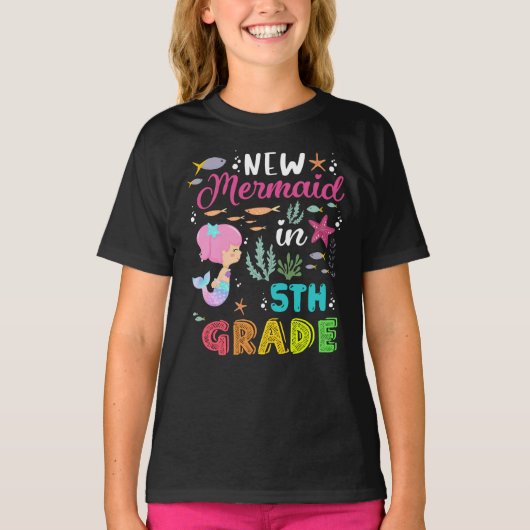 Back to School Mermaid Shirt - 5th Grade Tシャツ (正面)
