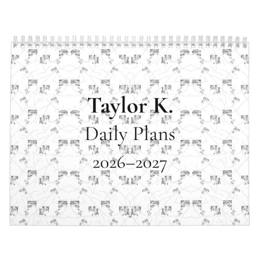 Back-to-School Minimal Line Pattern | Summer カレンダー (カバー)