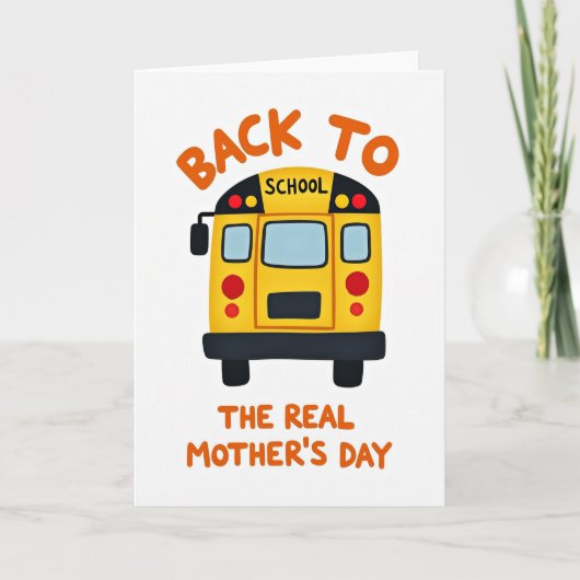 Back To School Mothers Day Card カード (正面)