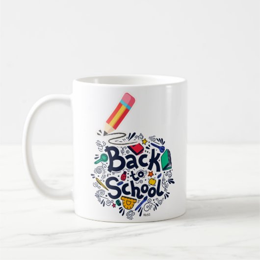 Back to school - Mug コーヒーマグカップ (左)