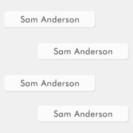 Back to School Name Labels for Kids ラベル