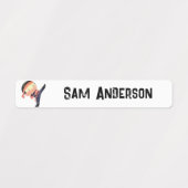 Back to School Ninja Kids Name ラベル (デザイン1)