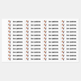 Back to School Ninja Kids Name ラベル