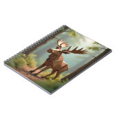 Back To School Origami Moose  ノートブック (左側)