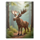 Back To School Origami Moose  ノートブック (正面)