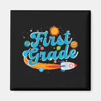 Back to school outer space teacher first grade マグネット